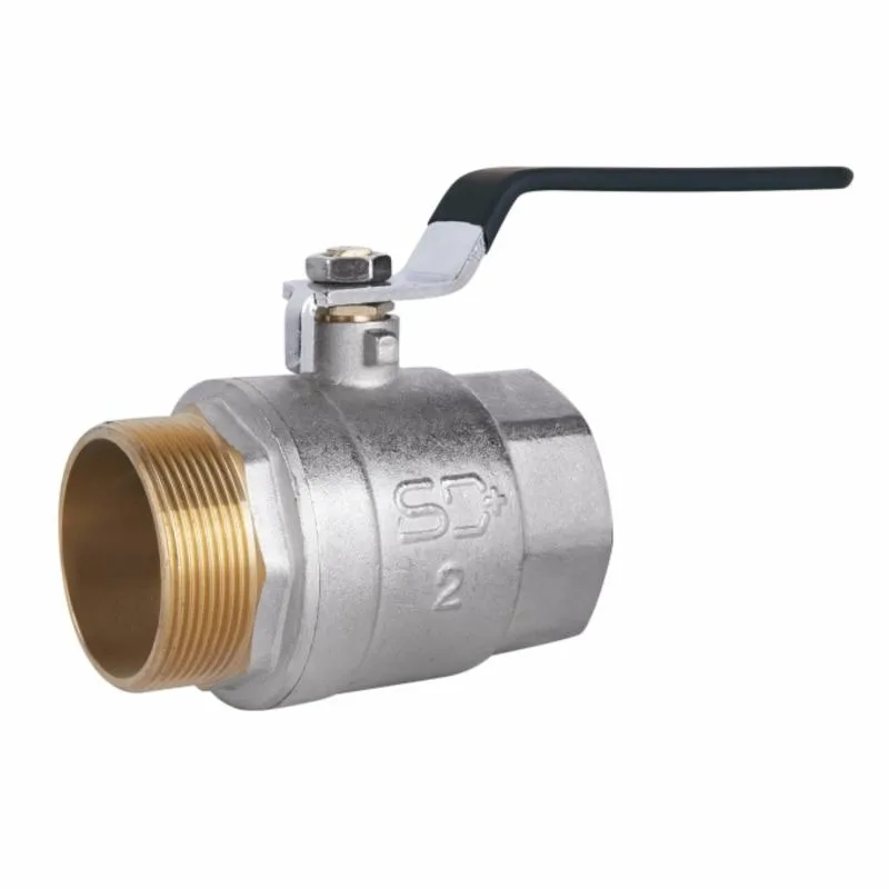 Кран кульовий 2"x2" важільний латунний для води Thermo Alliance Base 200х75х115 мм