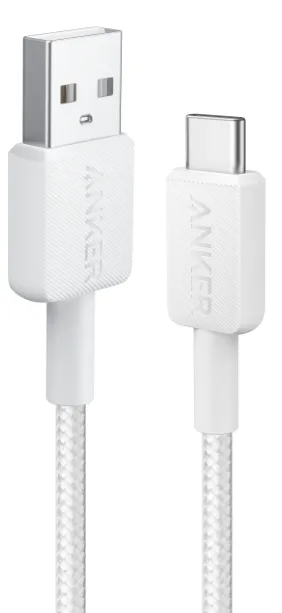 Кабель Anker USB-A до USB-C 1,8 м Нейлон Білий