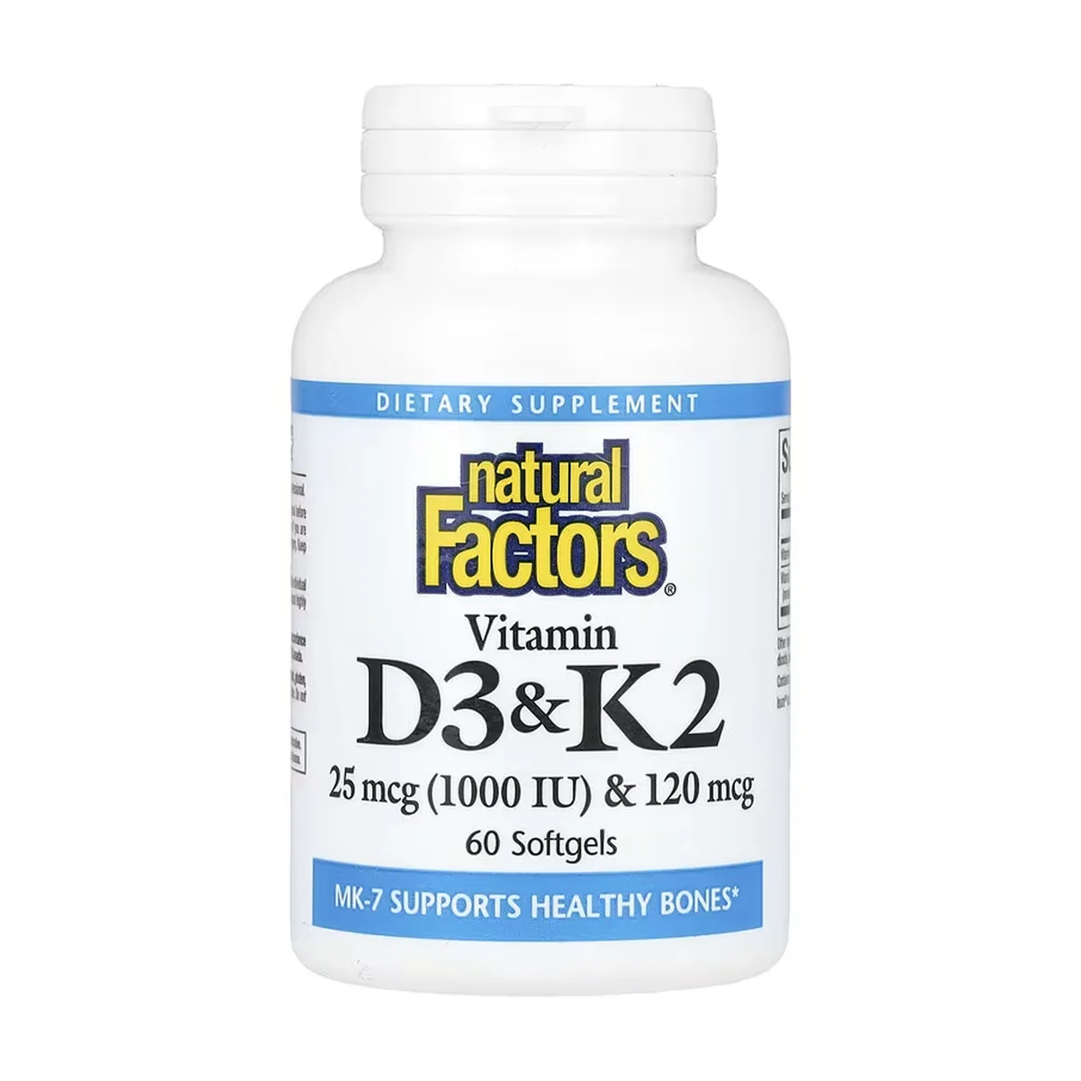Vitamin D3 K2 25 mcg 60 мягких капсул желатиновые