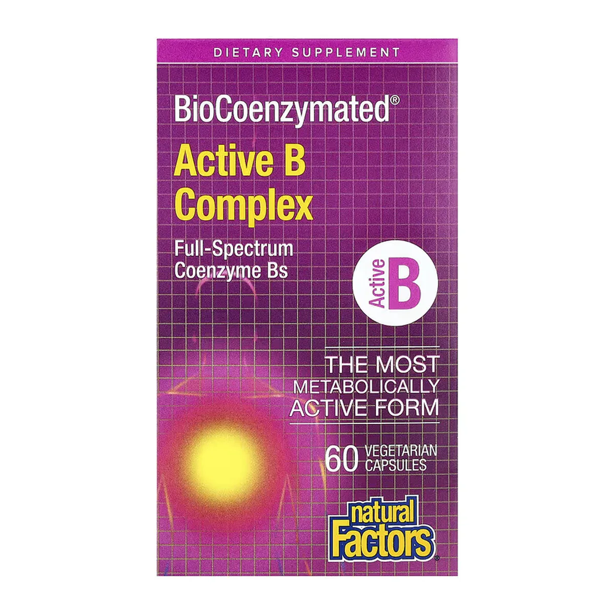 BioCoenzymated Active B Complex Вегетаріанські капсули 60 шт
