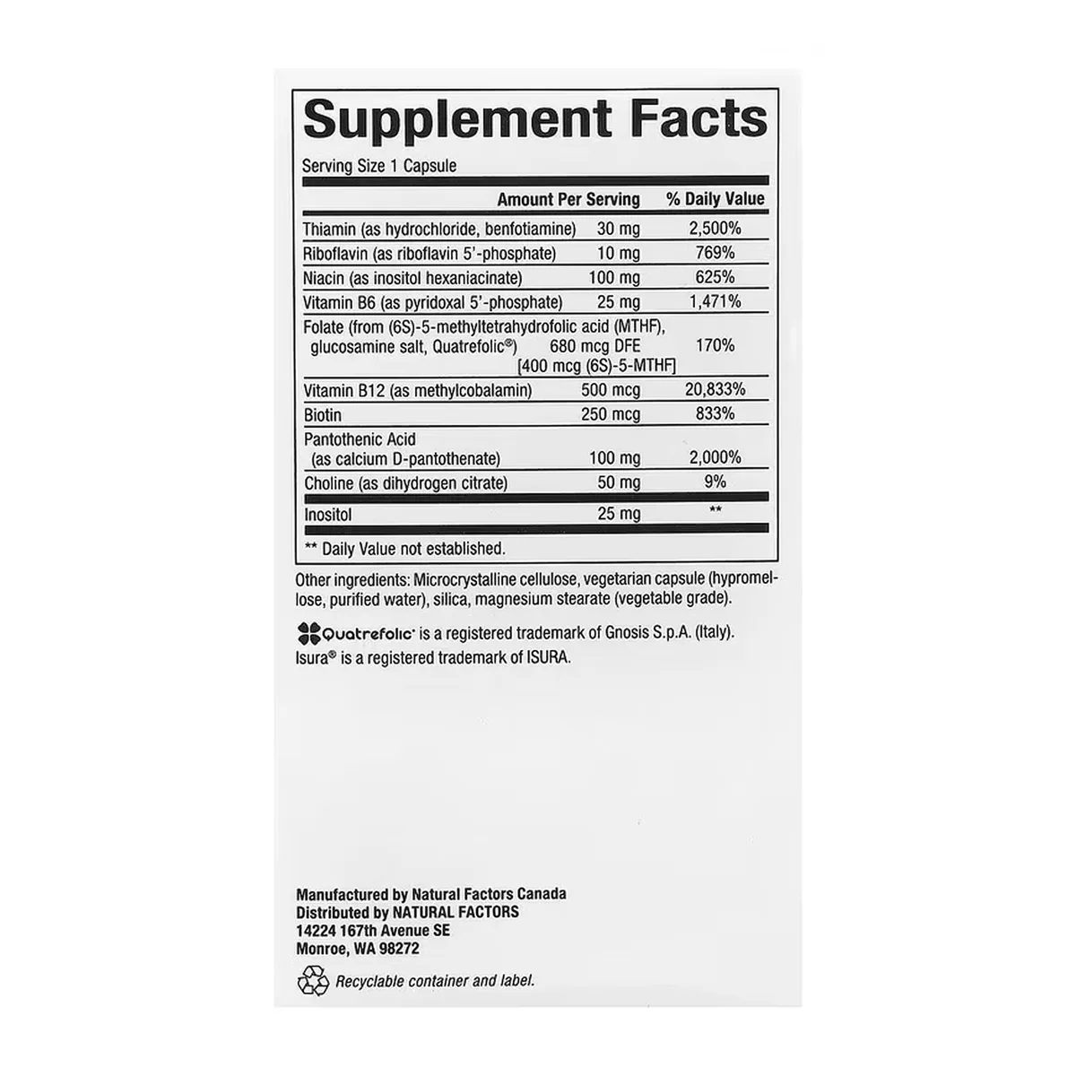 BioCoenzymated Active B Complex Вегетаріанські капсули 60 шт