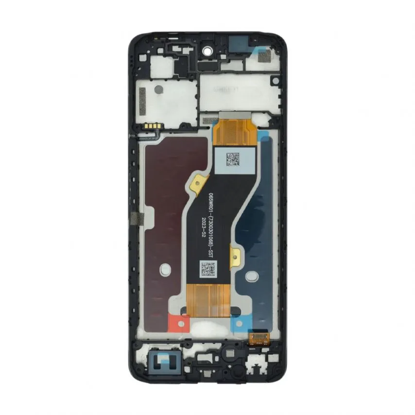 Дисплей IPS 6,5 дюймів чорний з тачскріном і рамкою для ZTE Blade A75 4G Original Quality