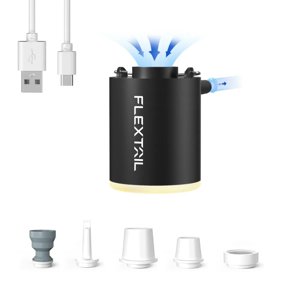 Насос ліхтар Flextail 40х44х54 мм чорний з вакуумними пакетами 50х70 см 2 шт