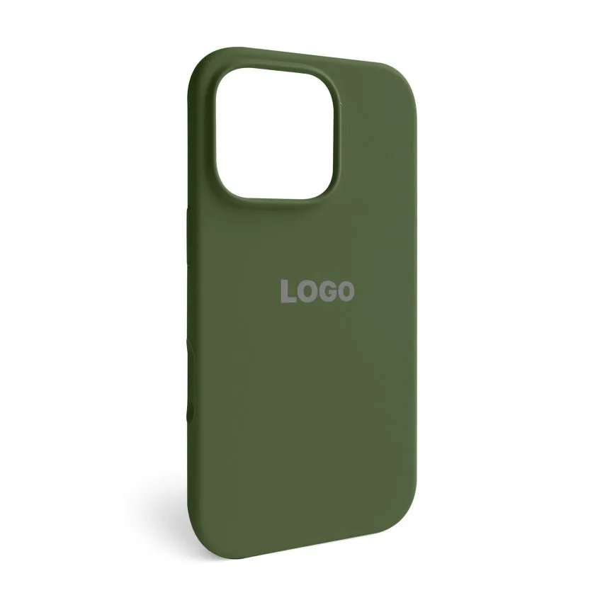 Чохол Silicone Case для Apple iPhone 16 Pro силіконовий 45 мм зелений