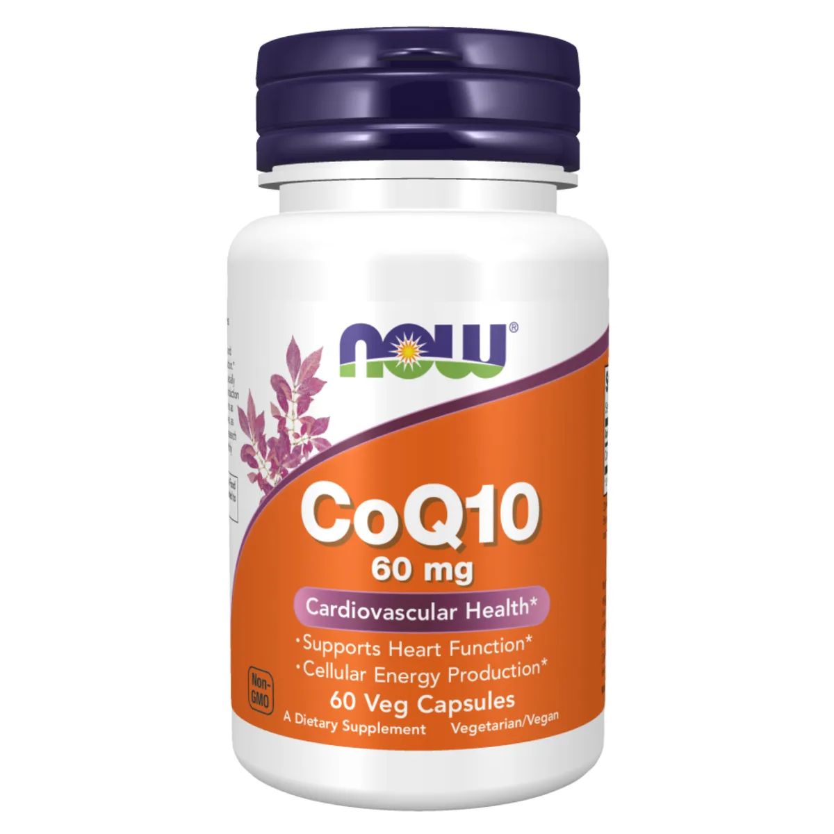 CoQ10 60 мг 60 капсул NOW Foods для спортсменов антиоксидантная защита поддержка сердца