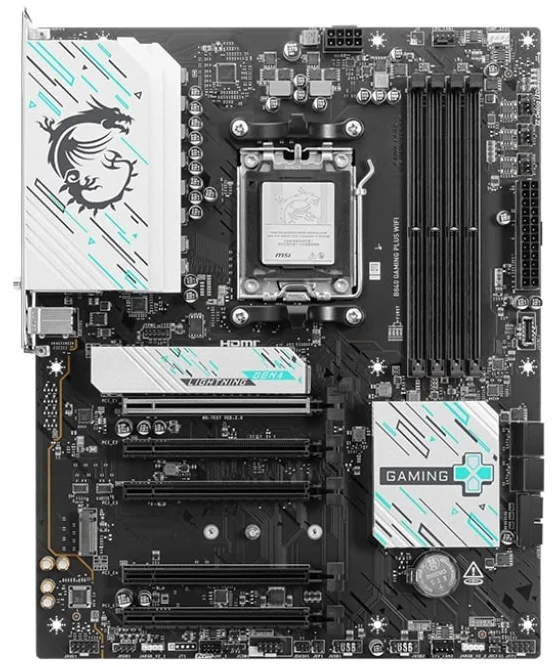 Материнська плата MSI B840 GAMING WIFI AM5 ATX 4xDDR5 Wi-Fi 7 2.5G LAN 7.1 звук