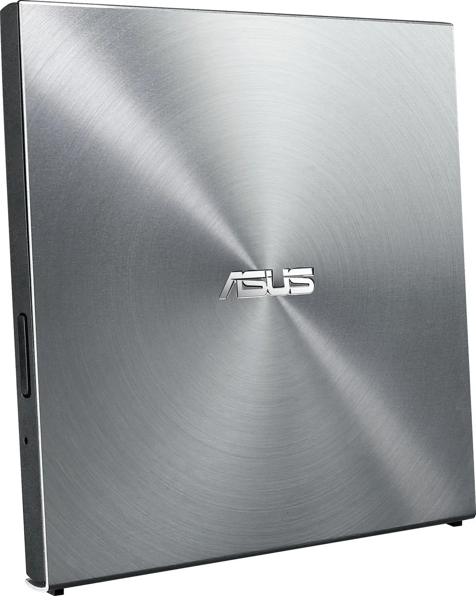 Привід оптичний ASUS зовнішній USB 2.0 срібний Slim  DVD CD записувач