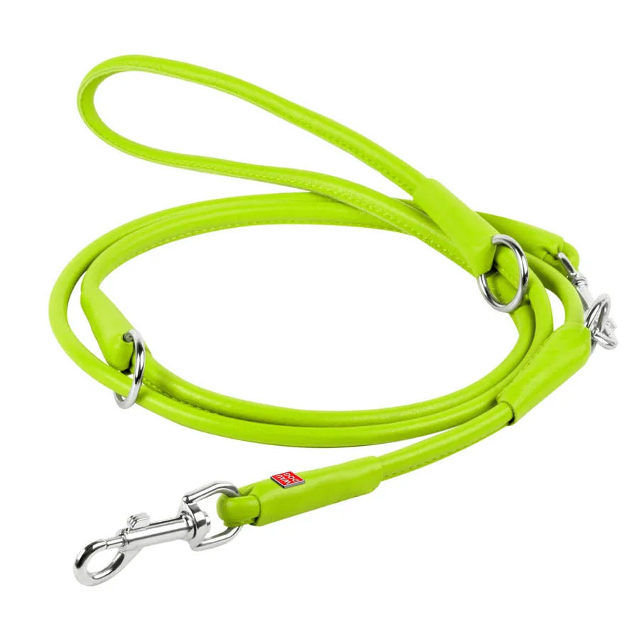 Повідець WAUDOG GLAMOUR круглий 10 мм 122х183 см шкіра салатовий