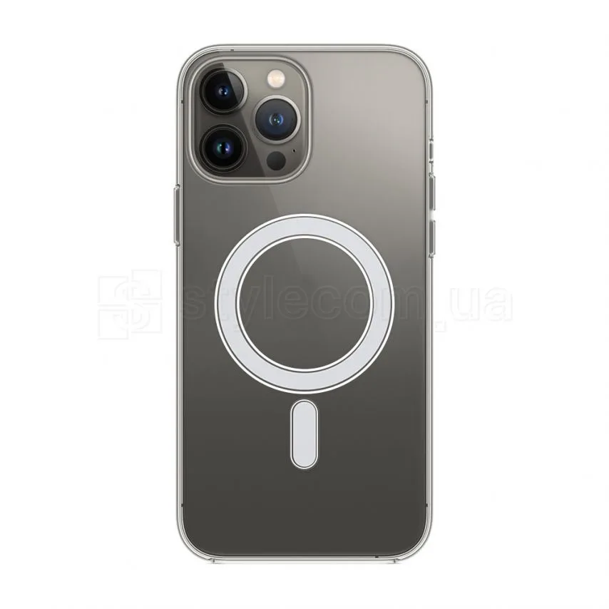 Чохол MagSafe для Apple iPhone 13 Pro Max пластик силікон прозорий