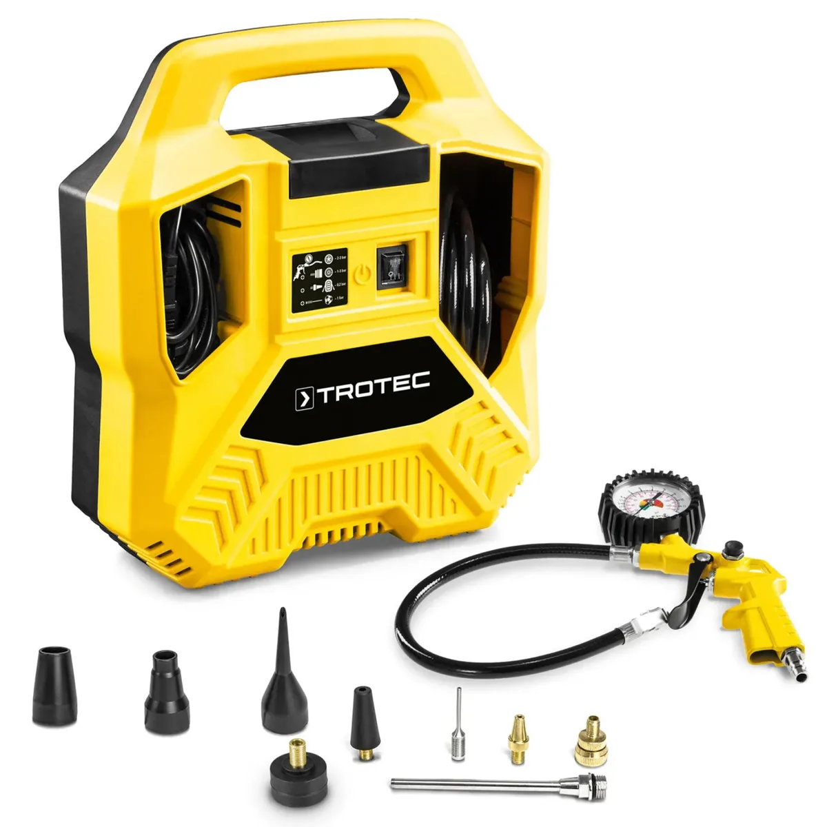 Компресор Trotec електричний 180 л/хв жовтий 220 В безмасляний переносний