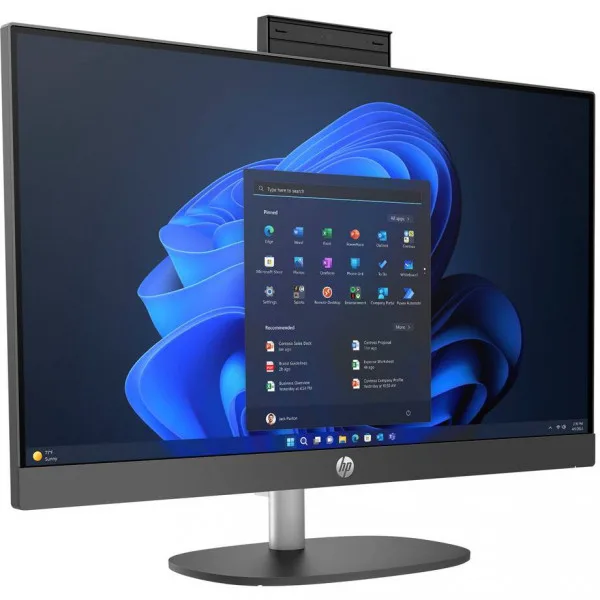Комп'ютер персональний моноблок HP 245-G10 23.8" FHD IPS AG, AMD R3-7320U, 8GB, F512GB, UMA, WiFi, кл+м, 2р, DOS, чорний