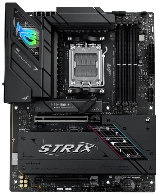 Материнcька плата ASUS ROG STRIX B850-F GAMING WIFI sAM5 B850 4xDDR5 M.2 HDMI DP USB Wi-Fi BT ATX