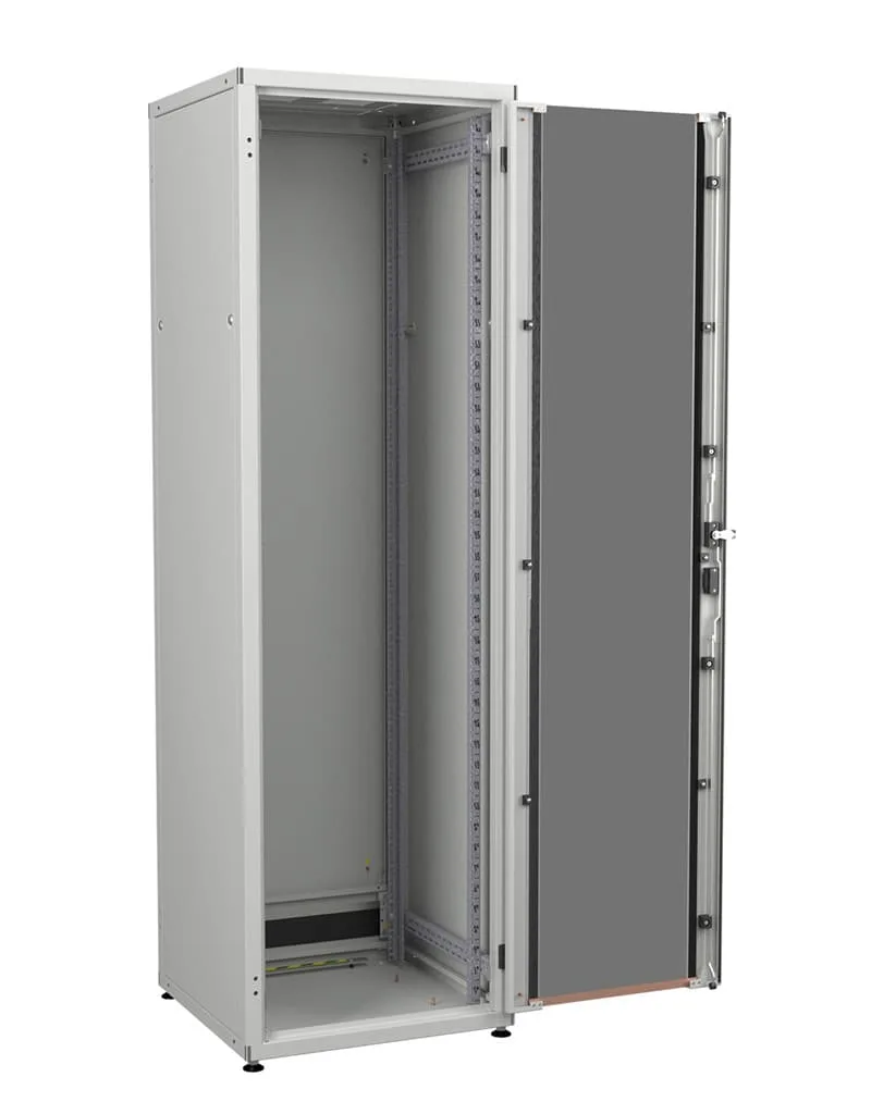 Шкаф ZPAS 19", 42U, SZB IT, передние стеклянные двери, 600x1000 мм, максимальный вес 1500 кг, серый.