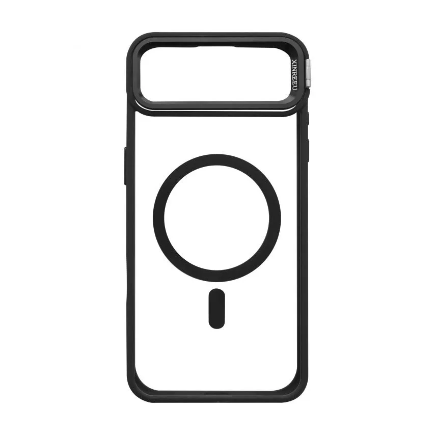 Чохол MagSafe для iPhone 17 Air з підставкою чорний силікон пластик