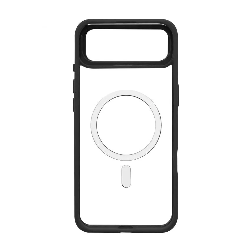 Чохол MagSafe для iPhone 17 Air з підставкою чорний силікон пластик