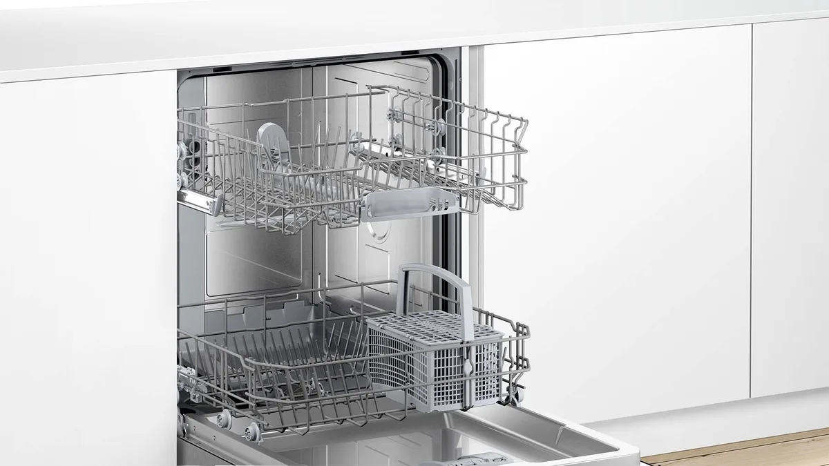 Вбудована посудомийна машина Bosch, 12 комплектів, клас енергоефективності A+, 60 см, біла.