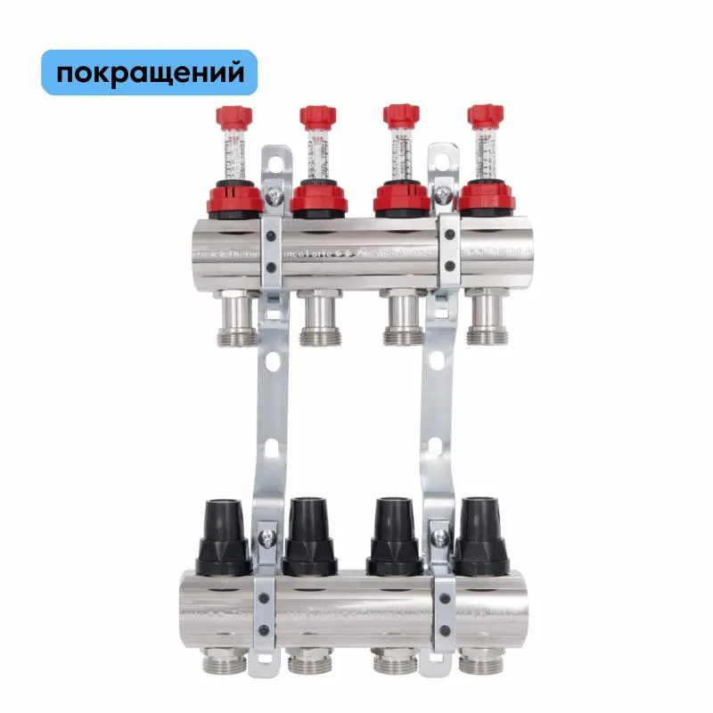 Коллектор Thermo Alliance Forte 1" 4 выхода латунь 50 мм
