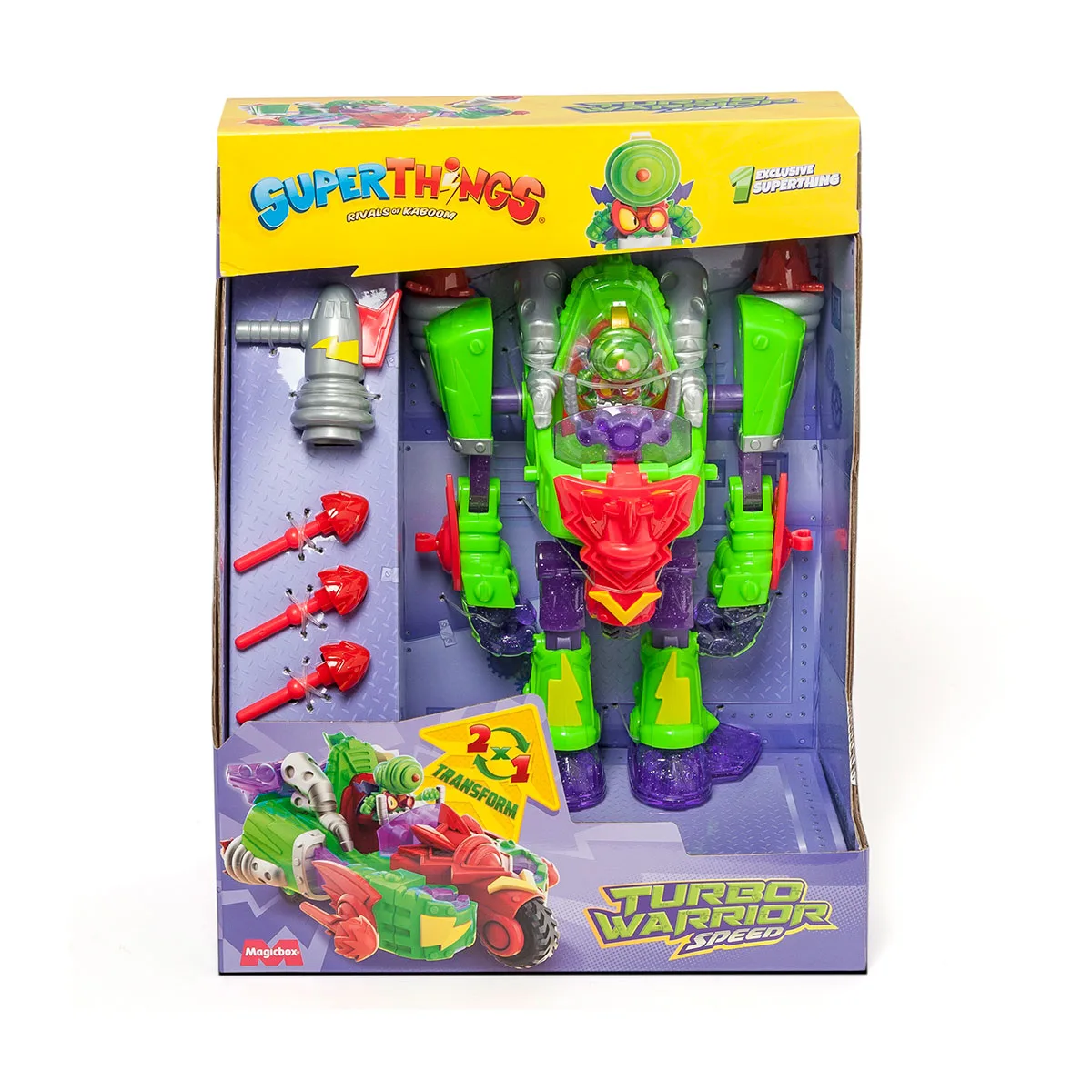 Игровой набор SuperThings полимерный 11.5х27х21 см Супербот Трансформер Скорость