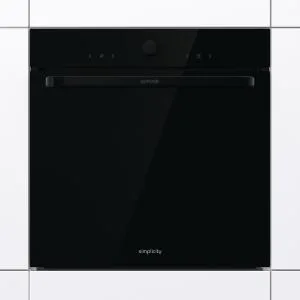 Електрична духова шафа Gorenje 77 л чорна гідролізне очищення