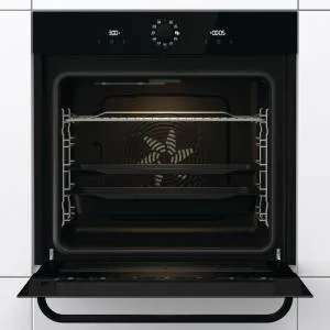 Електрична духова шафа Gorenje 77 л чорна гідролізне очищення