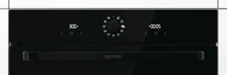 Електрична духова шафа Gorenje 77 л чорна гідролізне очищення