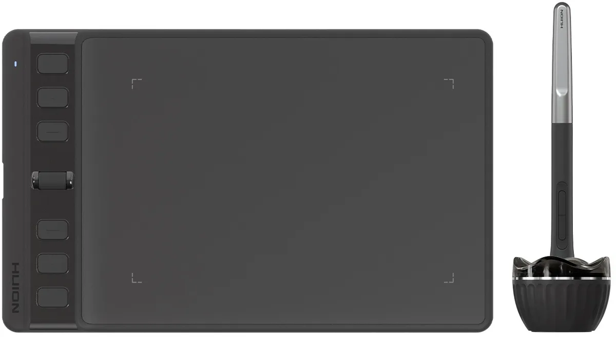 Графічний планшет Huion 6.3"x3.9" H641P, чорний