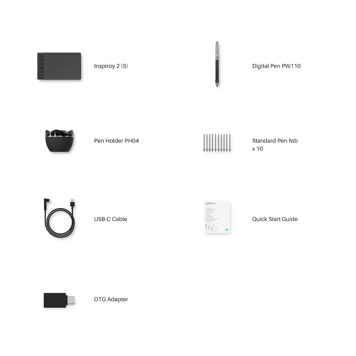 Графічний планшет Huion 6.3"x3.9" H641P, чорний