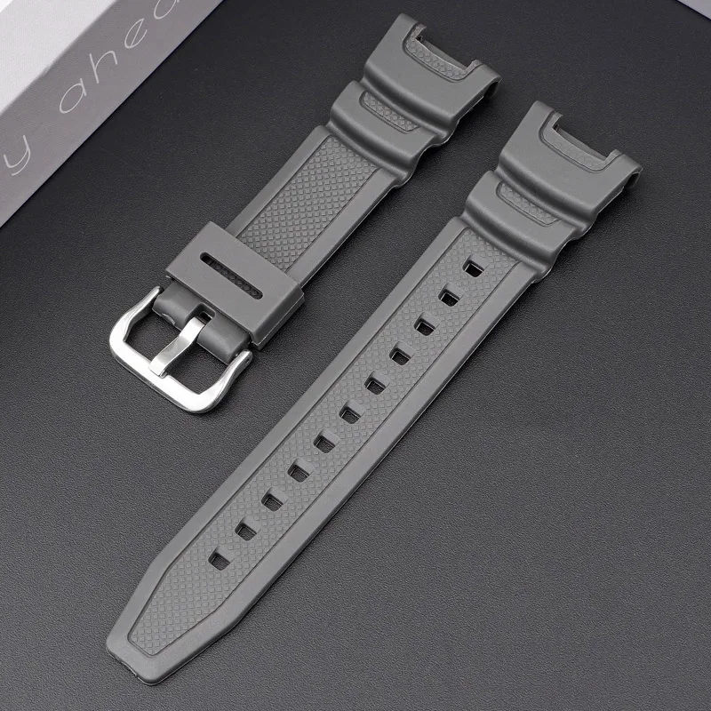Ремінець Casio полімер 20,6 см сірий 24 мм