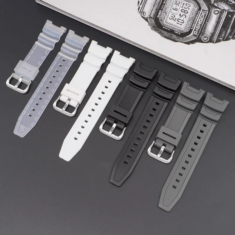 Ремінець Casio полімер 20,6 см сірий 24 мм