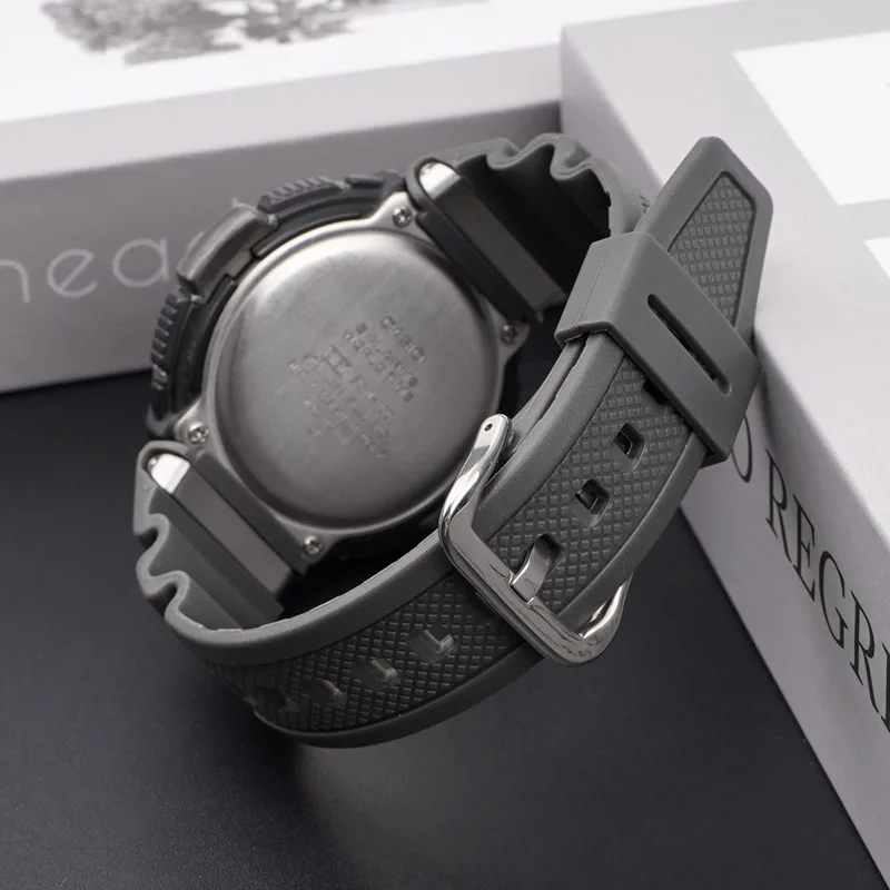 Ремінець Casio полімер 20,6 см сірий 24 мм