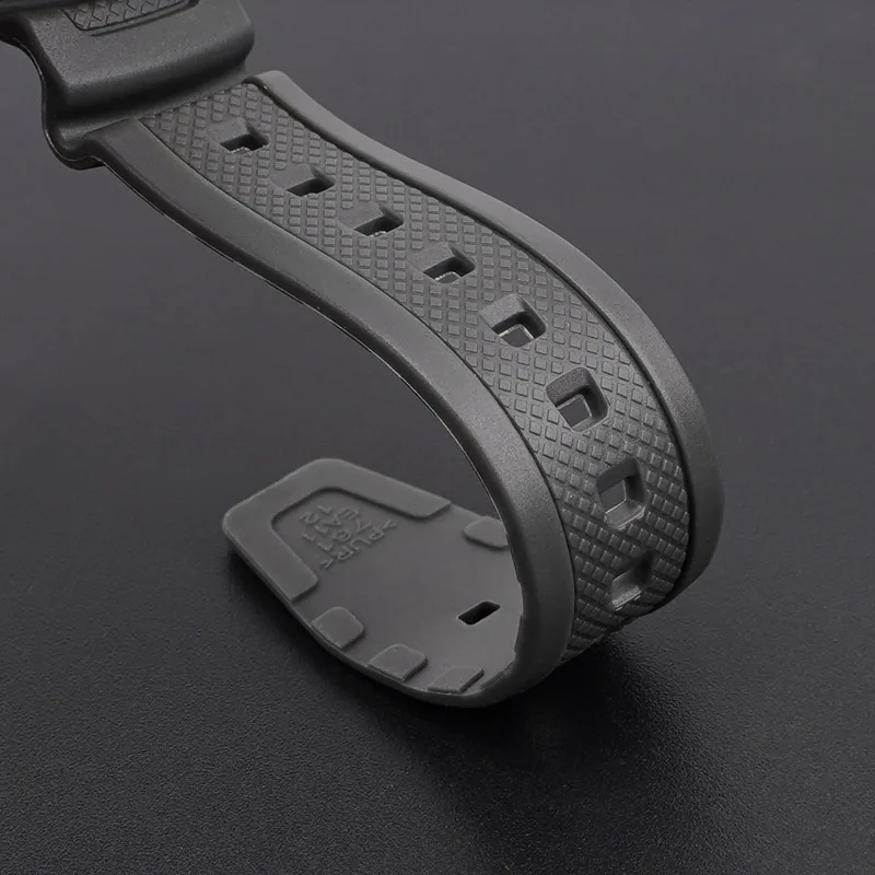 Ремінець Casio полімер 20,6 см сірий 24 мм