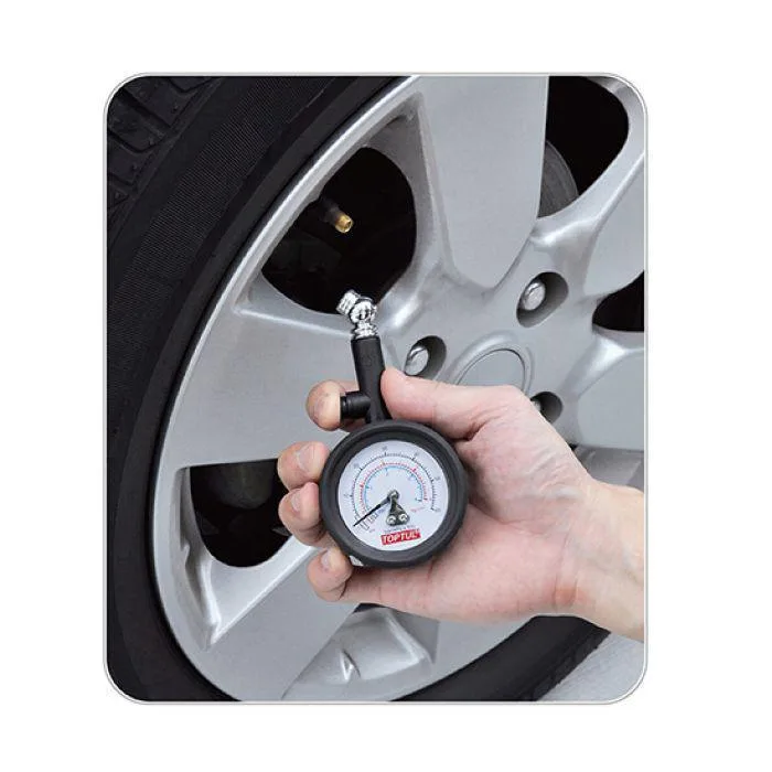 Манометр шинний Toptul JEAP060A 0-60psi 0-4кг/см² метал чорний