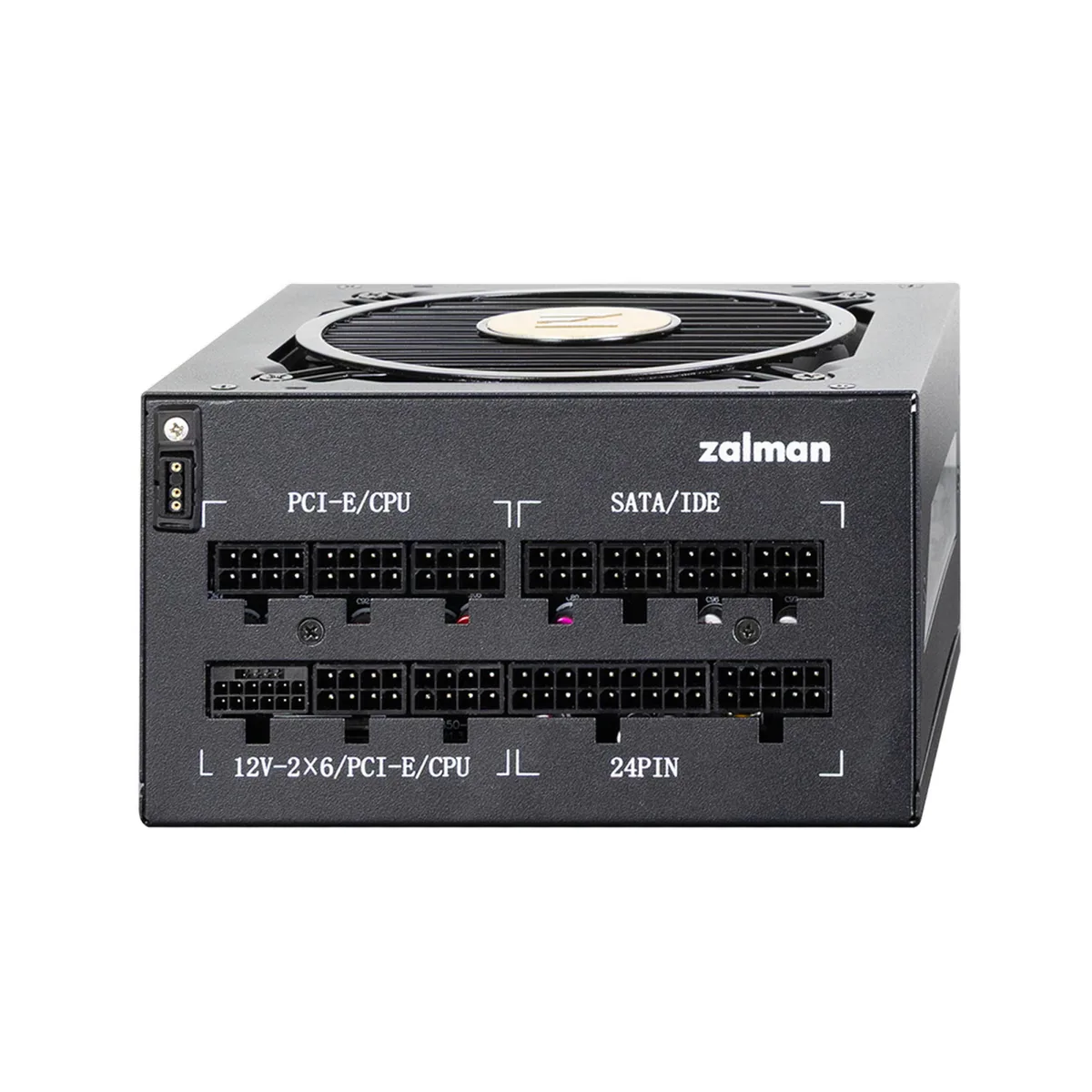 Блок живлення Zalman Teramax 2 View  (1200W) 99%, 80+ Gold, 120мм, 1xMB 24pin(18+10), 2xCPU(4+4 pin), 3xMolex, 12xSATA, 4xPCIe 8pin(6+2), 1xPCIe GEN5 16pin, 1x +5V ARGB cable, Fully Modular