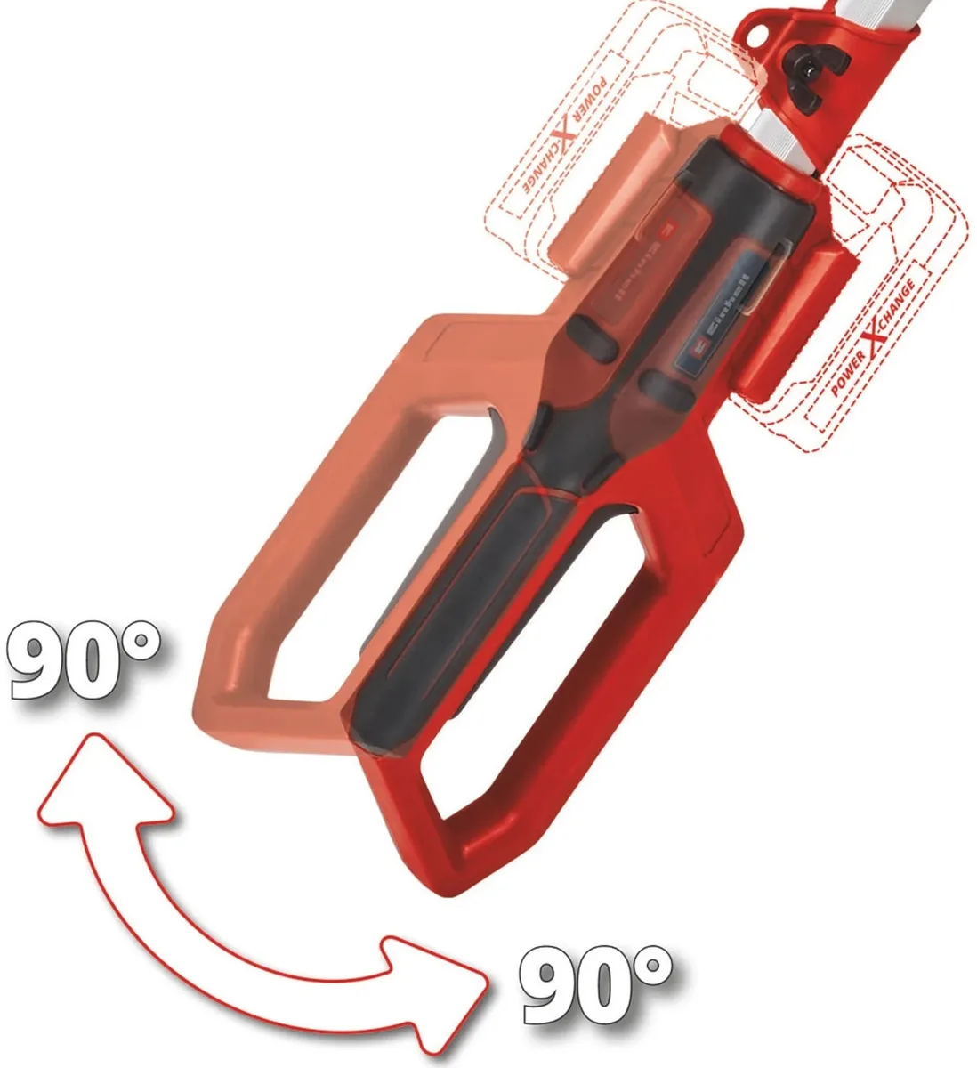 Телескопический аккумуляторный кусторез Einhell GC-HH 18/45 Li T - Solo PX 18В, 450мм, 35кг (без аккумулятора и зарядного устройства)