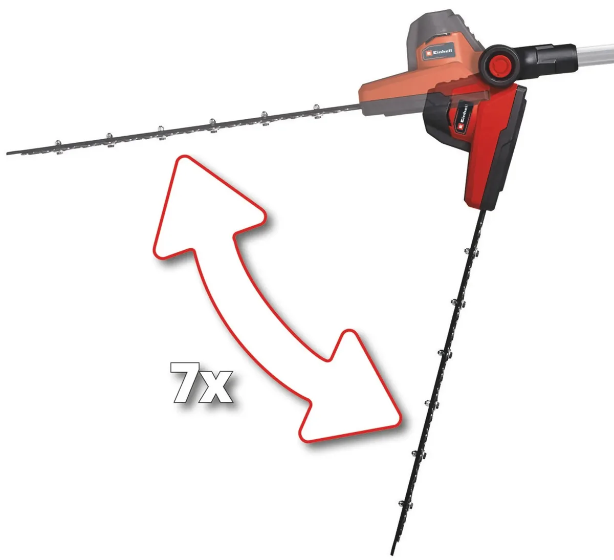 Телескопический аккумуляторный кусторез Einhell GC-HH 18/45 Li T - Solo PX 18В, 450мм, 35кг (без аккумулятора и зарядного устройства)