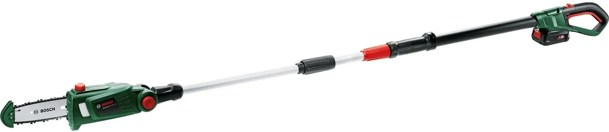 Акумуляторна ланцюгова пила Bosch UniversalChainPole 18В, довжина 210-260 см, шина 20 см, вага 3.6 кг, без акумулятора та зарядног