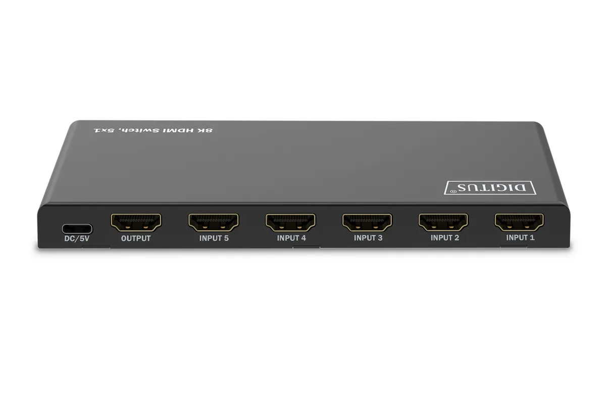 Відеокомутатор DIGITUS UHD HDMI (INx5 - OUTx1), 8K