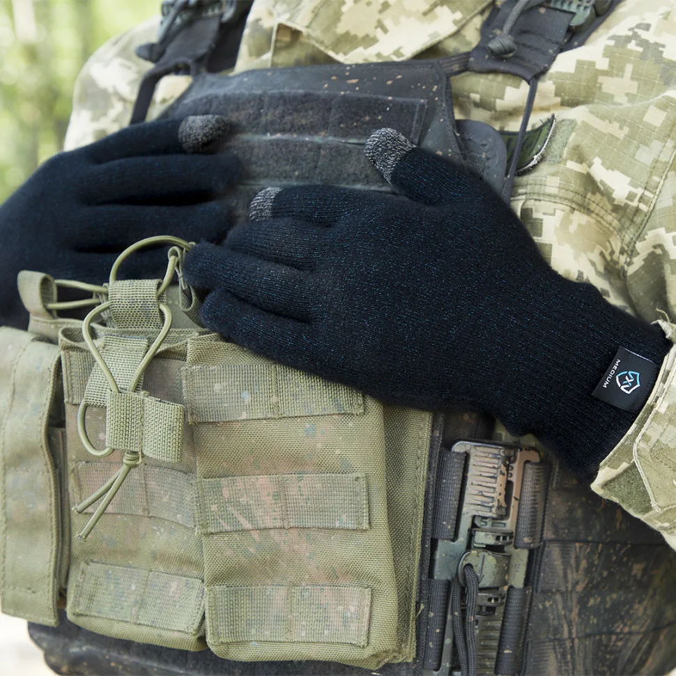 Рукавички водонепроникні Dexshell L чорні Coolmax кевлар спандекс