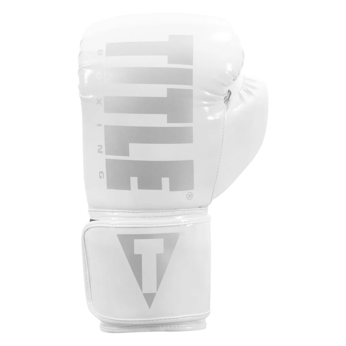Боксерські рукавиці TITLE інженерна шкіра 18 oz білий