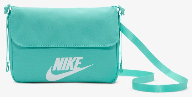 Сумка крос-боді NIKE 100% поліестер 22х16х6 см бірюзова жіноча