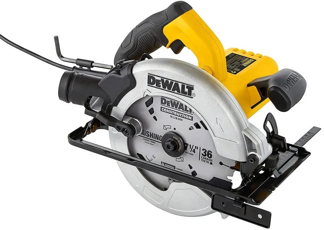 Дискова пила DeWalt 1500 Вт, 190 мм, 5500 об/хв, 4.0 кг.