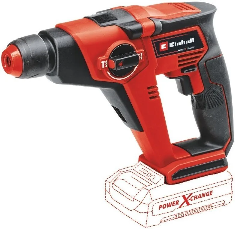 Акумуляторний перфоратор Einhell TE-HD 18/12LI-Solo SDS-plus PXC 18В 1.3Дж 1.7кг без батареї та зарядного пристрою.