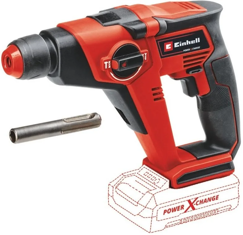 Акумуляторний перфоратор Einhell TE-HD 18/12LI-Solo SDS-plus PXC 18В 1.3Дж 1.7кг без батареї та зарядного пристрою.