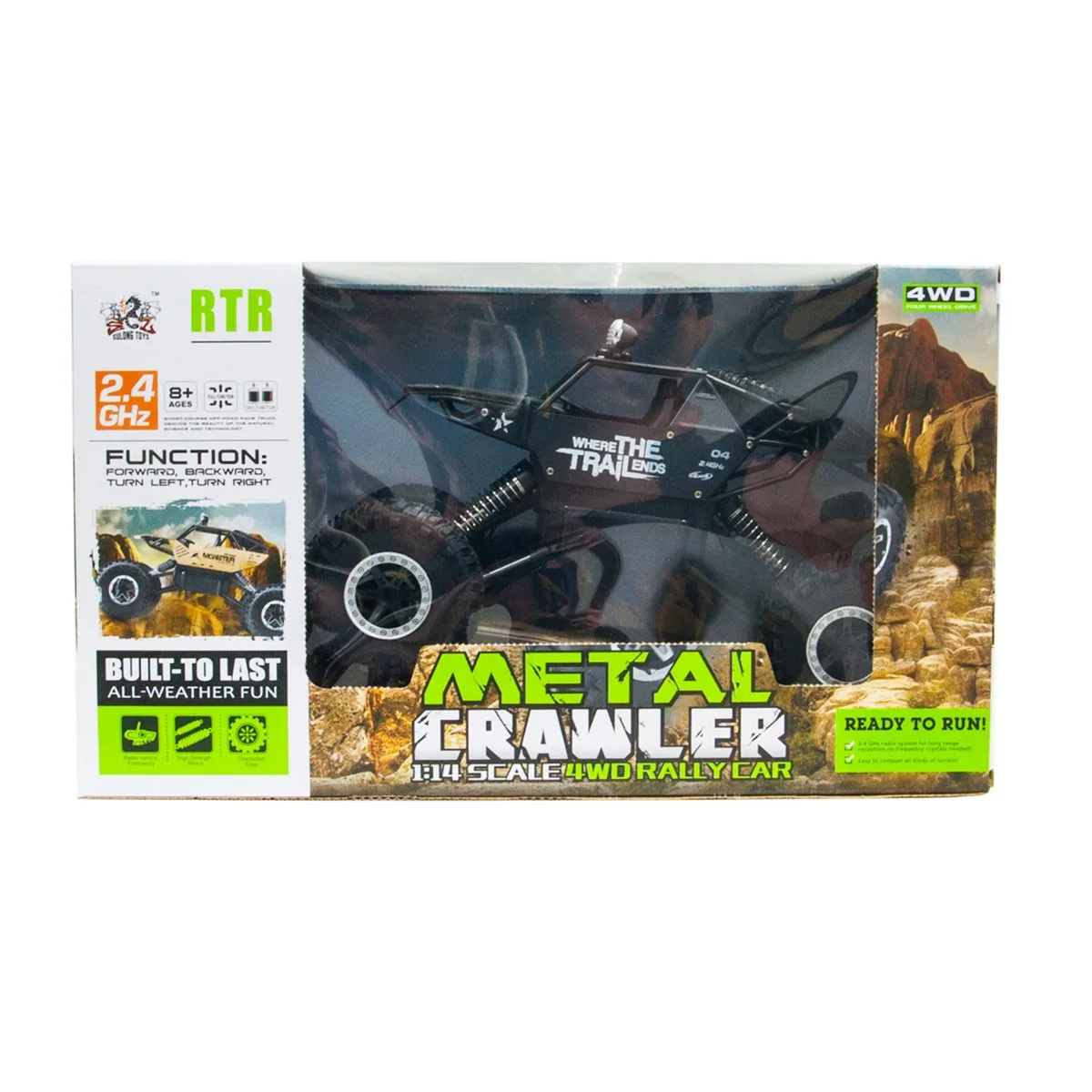 Автомобіль Off-Road Crawler Sulong Toys метал 1:14 матовий чорний