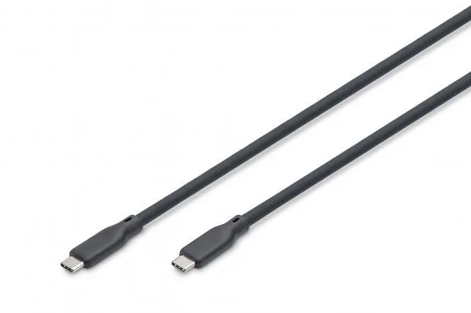 Кабель Digitus USB-C 2м силіконовий 20Гбіт/с 240Вт 8K чорний
