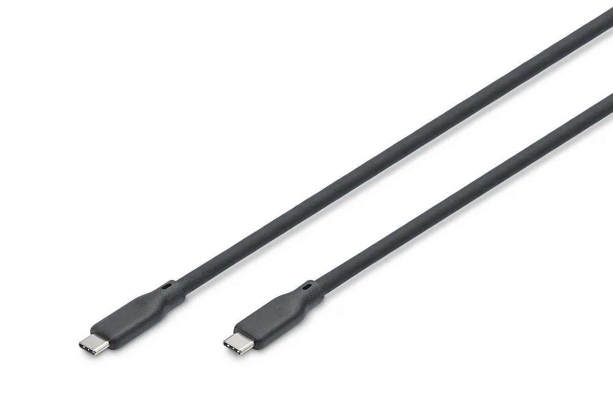 Кабель Digitus USB-C 2м силіконовий 20Гбіт/с 240Вт 8K чорний