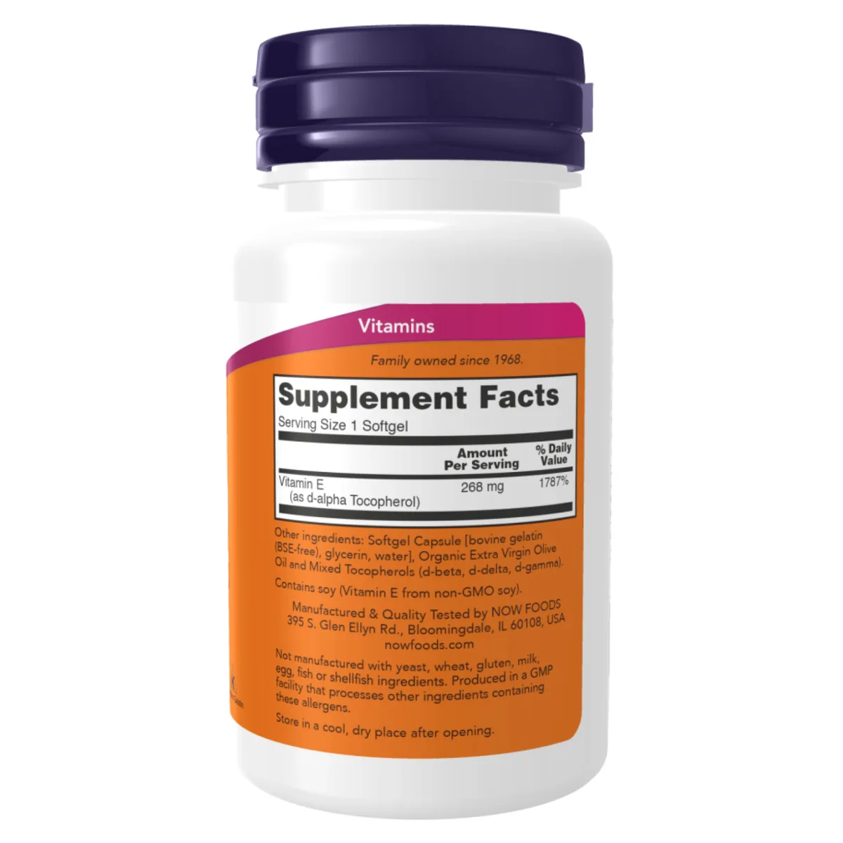 Теперь Foods E-400 Mixed Tocopherols 100 мягких капсул натуральный витамин E