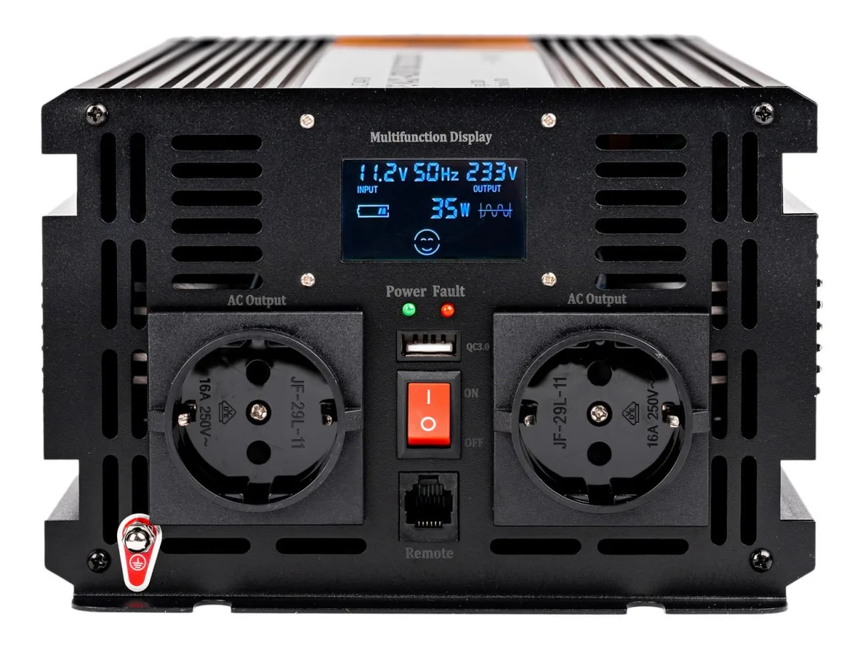 Гібридний ІБП інвертор 4SUN 4000W 12V чорний