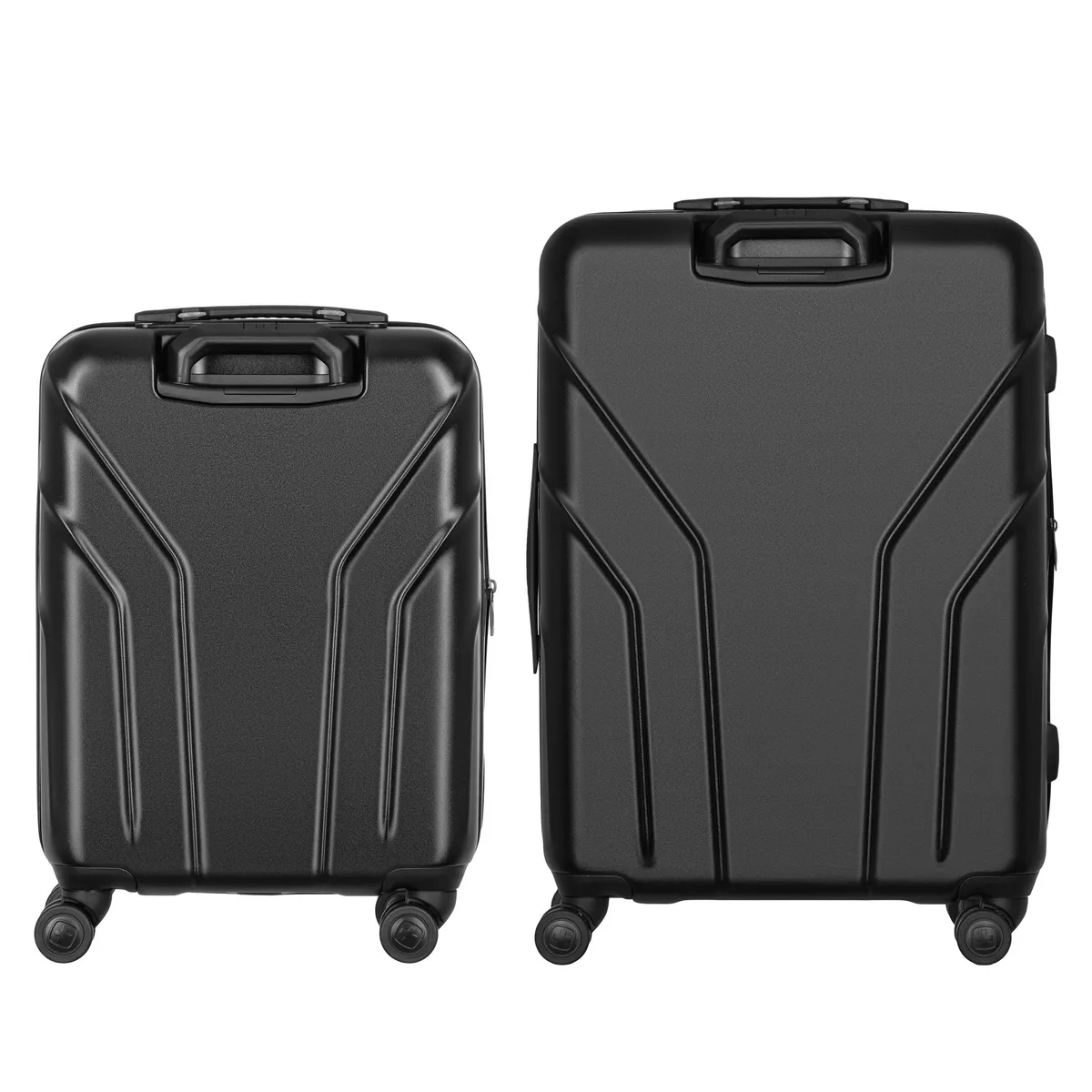 Набір валіз Wenger Amplix Hardside, полікарбонат, (S+M), TSA, 4 колеса, EXP, чорний