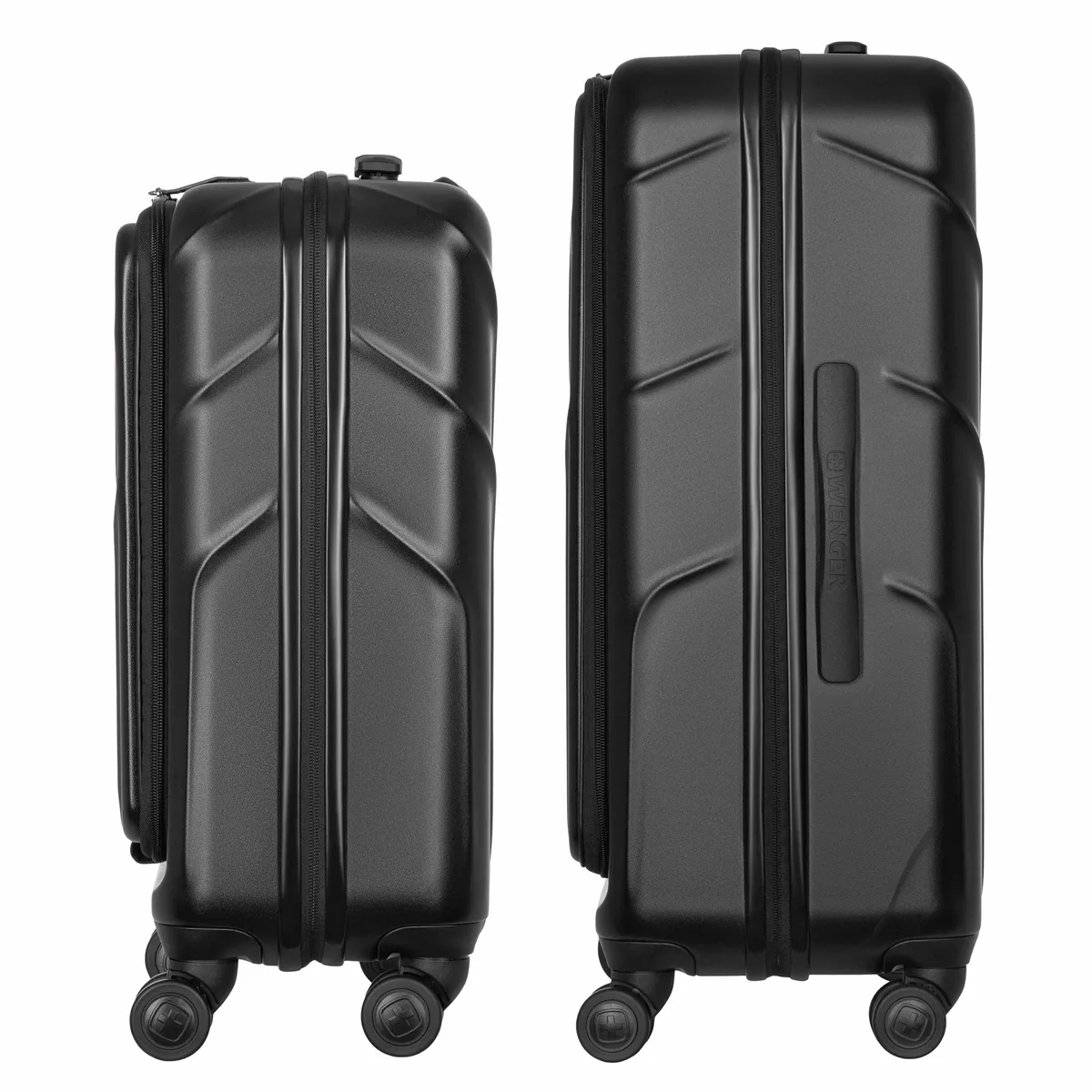 Набір валіз Wenger Amplix Hardside, полікарбонат, (S+M), TSA, 4 колеса, EXP, чорний